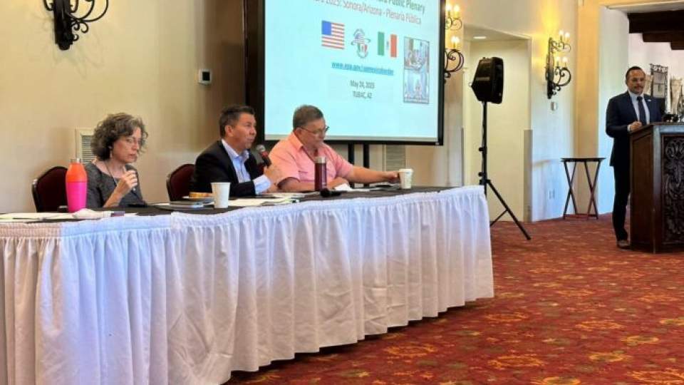 Durante plenaria pública Frontera2025, el Gobierno del Estado de Sonora, presentó prioridades de la comunidad y estrategias 2023/2024.